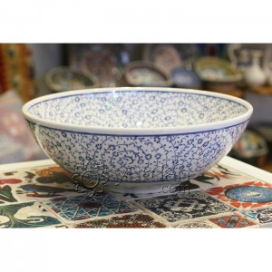 8''Turkish Iznik Design Ceramic Bowl-Classical Iznik-Hand Painted Turkish Pottery-Decorative cheapest Ceramic Bowl - 8''/20 cm-Hand Painted-Food Safe