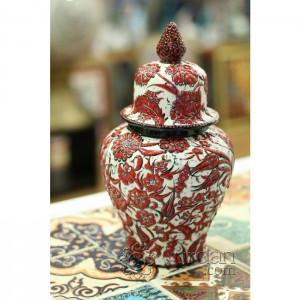 Iznik Design Ceramic Jar