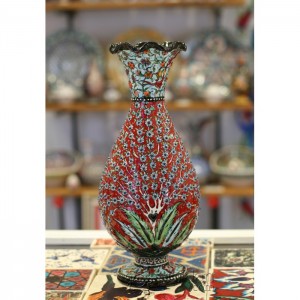 Iznik Design Ceramic Vase