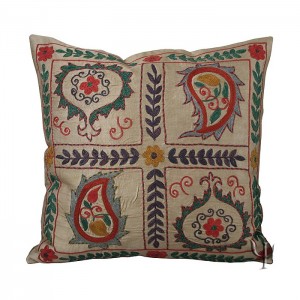 Silk Suzani Pillow Cover