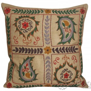 Silk Suzani Pillow Cover