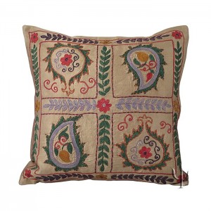 Silk Suzani Pillow Cover