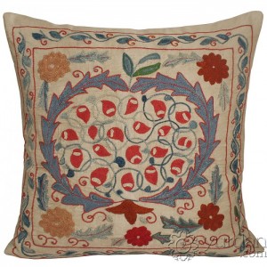 Silk Suzani Pillow Cover