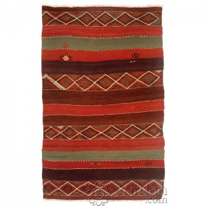 Turkish Kilim Malatya- 3.3'X5.2'/1X1.6 Mt.