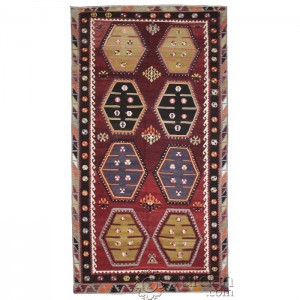 Turkish Kilim Sarkisla- 5.1'X9.9'/1.6X3 Mt.