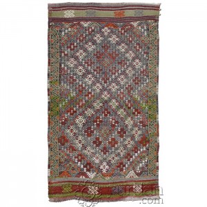 Turkish Kilim Balikesir- 2.2'X3.9'/0.7X1.2 Mt.