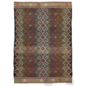 Turkish Kilim Cicim- 3.1'X4.3'/0.9X1.3 Mt.