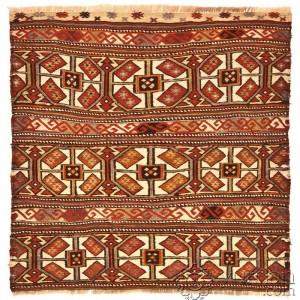 Turkish Kilim Mut- 2.8'X2.8'/0.8X0.8 Mt.