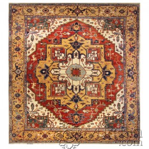 Turkish Carpet - Oushak Carpet - 9'X9.8'/2.8X3 Mt.