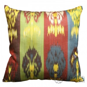 Silk Ikat Pillow Cover