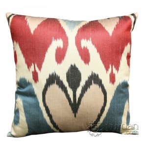 Silk Ikat Pillow Cover