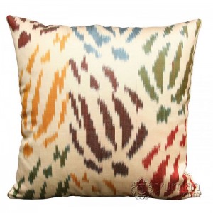 Silk Ikat Pillow Cover