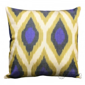 Silk Ikat Pillow Cover