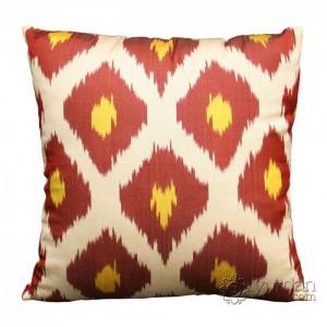 Silk Ikat Pillow Cover