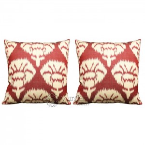 Silk Ikat Pillow Cover Set