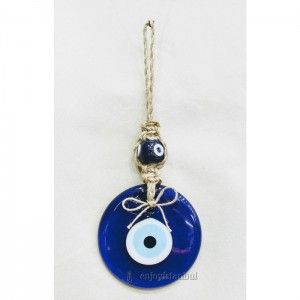 Turkish Evil Eye - Glass Wall Hanging