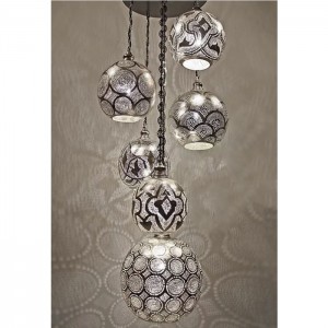 Alsahara Chandelier with 6 Globes