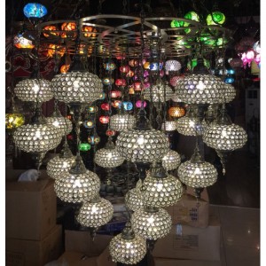 Ottoman Handmade Chandelier with 22 Globes