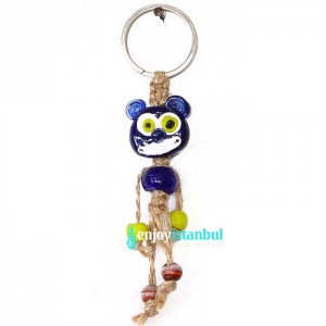 Turkish Evil Eye - Monkey Keychain