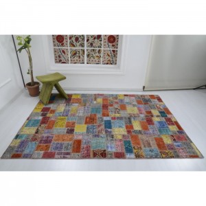 Vintage Patchwork  Rug - 5.8'X8.1'/1.8X2.5 Mt.