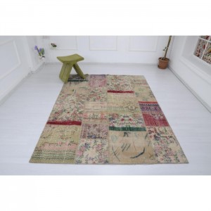 Vintage Patchwork  Rug - 5.8'X7.9'/1.8X2.4 Mt.