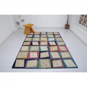 Vintage Patchwork  Rug - 5.8'X8.1'/1.8X2.5 Mt.