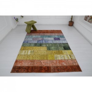 Vintage Patchwork  Rug - 5.6'X8.1'/1.7X2.5 Mt.