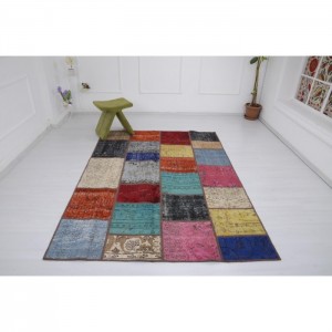 Vintage Patchwork  Rug - 5.6'X7.8'/1.7X2.4 Mt.