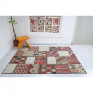 Vintage Patchwork  Rug - 5.2'X7.4'/1.6X2.3 Mt.