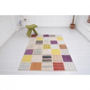 Vintage Patchwork  Rug - 4.9'X6.8'/1.5X2.1 Mt.