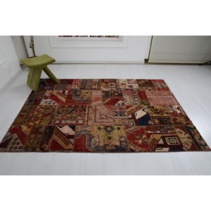 Vintage Patchwork  Rug - 5.7'X7.9'/1.7X2.4 Mt.