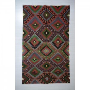 Anatolian Kilim Rug- 5.6'X9.4'/1.7X2.9 Mt.