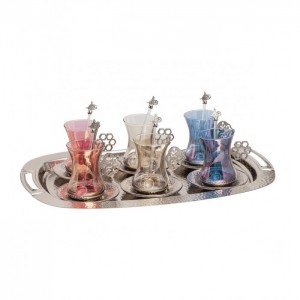 Luxury Silver Color Tea Set