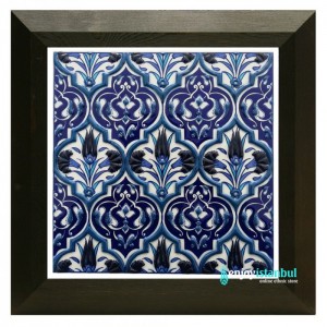 Iznik Ceramic Tile with Frame