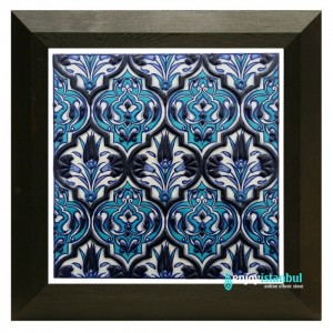 Iznik Ceramic Tile with Frame