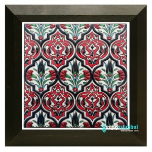 Iznik Ceramic Tile with Frame