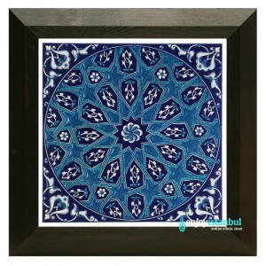 Iznik Ceramic Tile with Frame