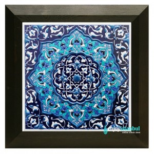 Iznik Ceramic Tile with Frame