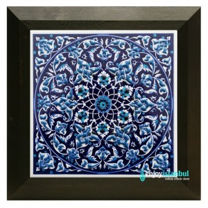 Iznik Ceramic Tile with Frame