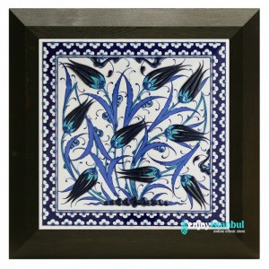 Iznik Ceramic Tile with Frame