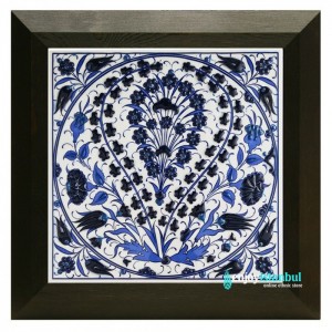 Iznik Ceramic Tile with Frame