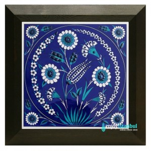 Iznik Ceramic Tile with Frame