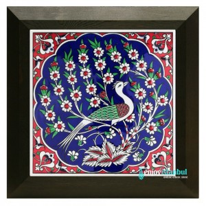 Iznik Ceramic Tile with Frame