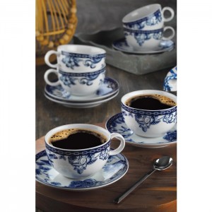 Porcelain Tea Cup Set - Zeugma