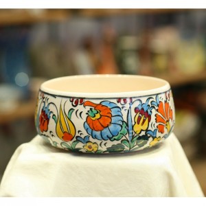 Iznik Design Ceramic Bowl - Spring Flowers