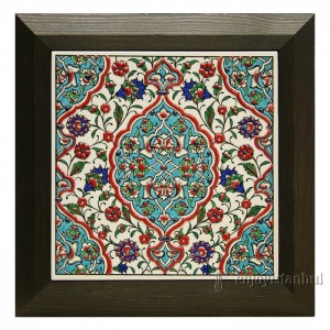 Iznik Ceramic Tile with Frame