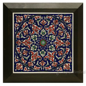 Iznik Ceramic Tile with Frame