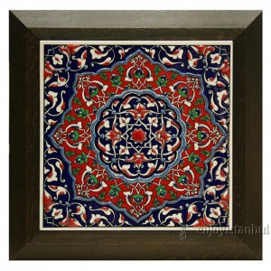 Iznik Ceramic Tile with Frame