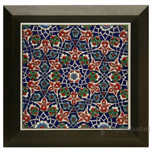 Iznik Ceramic Tile with Frame