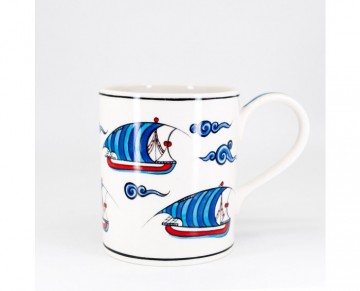 Handmade Porcelain Mug - Galleon